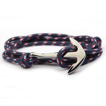 Load image into Gallery viewer, NIUYITID Pirate Navy Anchor Bracelet