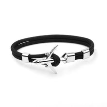 Load image into Gallery viewer, NIUYITID Airplane Anchor Charm Men Bracelets