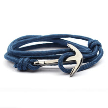 Load image into Gallery viewer, NIUYITID Gun Black Color Anchor Bracelet Men