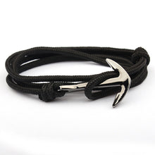 Load image into Gallery viewer, NIUYITID Gun Black Color Anchor Bracelet Men