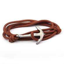 Load image into Gallery viewer, NIUYITID Gun Black Color Anchor Bracelet Men